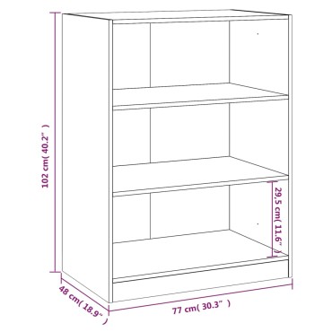 vidaXL Ντουλάπα Καπνιστή Δρυς 77 x 48 x 102 εκ. από Επεξεργασμένο Ξύλο