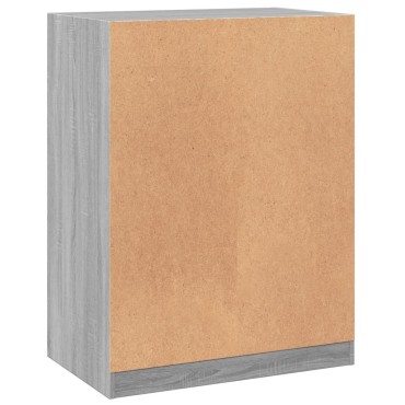 vidaXL Ντουλάπα Γκρι Sonoma 77x48x102 εκ. από Επεξεργασμένο Ξύλο