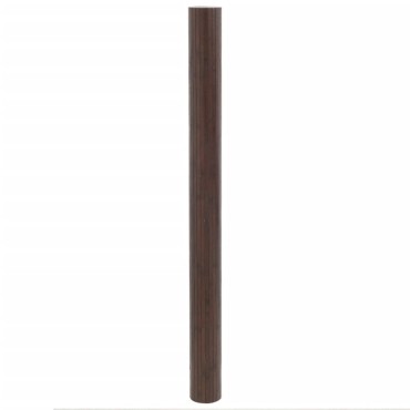 vidaXL Χαλί Ορθογώνιο Σκούρο Καφέ 80x500cm Μπαμπού