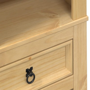 vidaXL Ραφιέρα Κρασιών Corona 56x35x134,5cm από Μασίφ Ξύλο Πεύκου 1 τεμ.