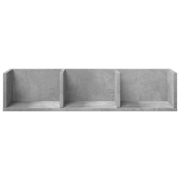 vidaXL Ντουλάπι Τοίχου Γκρι Σκυρ. 75x18x16,5cm Επεξεργασμένο Ξύλο 1 τεμ.