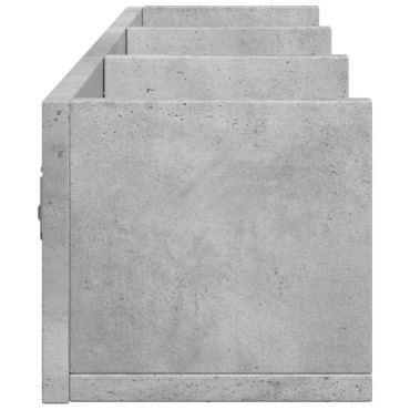 vidaXL Ντουλάπι Τοίχου Γκρι Σκυρ. 75x18x16,5cm Επεξεργασμένο Ξύλο 1 τεμ.