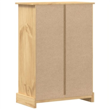 vidaXL Συρταριέρα Corona 80x43x114cm από Μασίφ Ξύλο Πεύκου