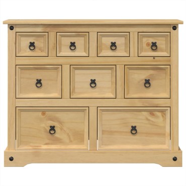 vidaXL Συρταριέρα Corona 101x45x82cm από Μασίφ Ξύλο Πεύκου