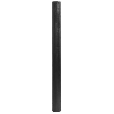 vidaXL Χαλί Ορθογώνιο Γκρι 80x500cm Μπαμπού