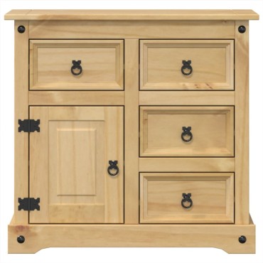 vidaXL Ντουλάπι Corona 80x40x75cm από Μασίφ Ξύλο Πεύκου 1 τεμ.