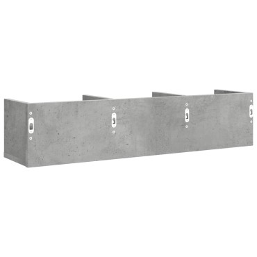 vidaXL Ντουλάπια Τοίχου 2 τεμ. Γκρι Σκυρ. 75x18x16,5cm Επεξ. Ξύλο