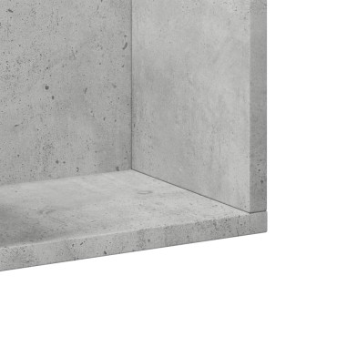 vidaXL Ντουλάπια Τοίχου 2 τεμ. Γκρι Σκυρ. 75x18x16,5cm Επεξ. Ξύλο