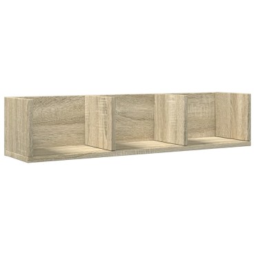 vidaXL Ντουλάπια Τοίχου 2 τεμ. Sonoma Δρυς 75x18x16,5cm Επεξ. Ξύλο