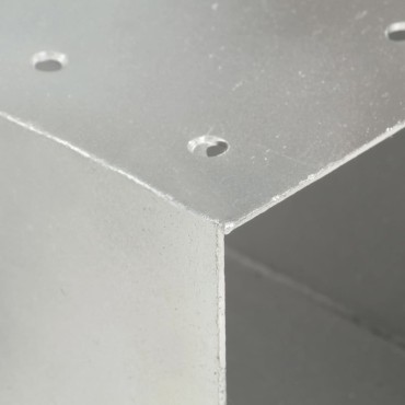 vidaXL Σύνδεσμος Στύλου Σχήματοςx81x81 χιλ. από Γαλβανισμένο Μέταλλο
