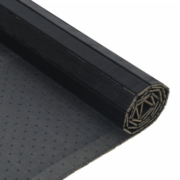 vidaXL Χαλί Ορθογώνιο Μαύρο 100x400cm Μπαμπού