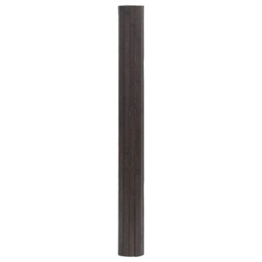 vidaXL Χαλί Ορθογώνιο Σκούρο Καφέ 100x400cm Μπαμπού