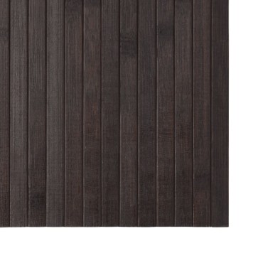 vidaXL Χαλί Ορθογώνιο Σκούρο Καφέ 100x400cm Μπαμπού