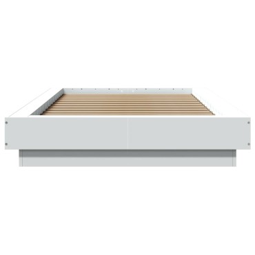 vidaXL Πλαίσιο Κρεβατιού Λευκό 90 x 190 εκ. από Επεξεργασμένο Ξύλο