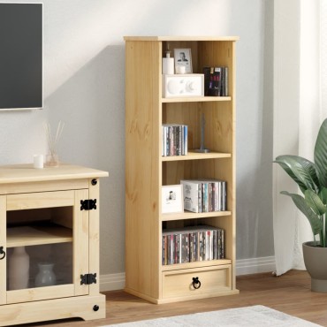 vidaXL Έπιπλο για CD Corona 40x30x110cm από Μασίφ Ξύλο Πεύκου
