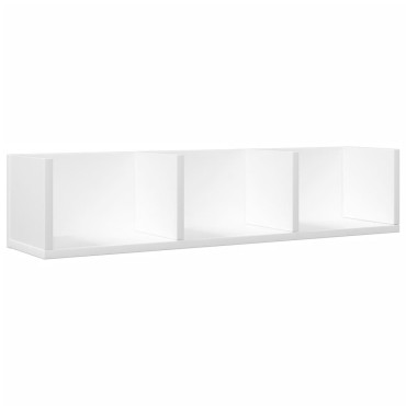 vidaXL Ντουλάπια Τοίχου 2 τεμ. Λευκά 75x18x16,5cm Επεξεργασμένο Ξύλο