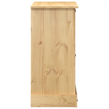 vidaXL Συρταριέρα Corona 110x43x91cm από Μασίφ Ξύλο Πεύκου