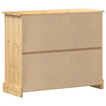 vidaXL Συρταριέρα Corona 110x43x91cm από Μασίφ Ξύλο Πεύκου