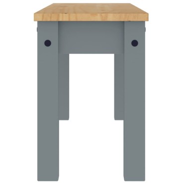 vidaXL Πάγκος Τραπεζαρίας PANAMA Γκρι 105x30x45cm Μασίφ Ξύλο Πεύκου 1 τεμ.
