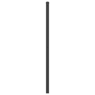 vidaXL Κεφαλάρι Μαύρο Μεταλλικό 198x3x90cm 1 τεμ.