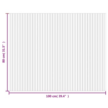 vidaXL Χαλί Ορθογώνιο Καφέ 80x100cm Μπαμπού