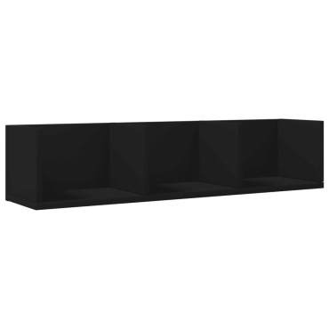 vidaXL Ντουλάπι Τοίχου Μαύρο 75x18x16,5cm από Επεξεργασμένο Ξύλο 1 τεμ.