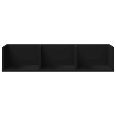 vidaXL Ντουλάπι Τοίχου Μαύρο 75x18x16,5cm από Επεξεργασμένο Ξύλο 1 τεμ.