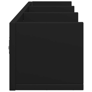 vidaXL Ντουλάπι Τοίχου Μαύρο 75x18x16,5cm από Επεξεργασμένο Ξύλο 1 τεμ.