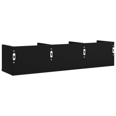 vidaXL Ντουλάπι Τοίχου Μαύρο 75x18x16,5cm από Επεξεργασμένο Ξύλο 1 τεμ.
