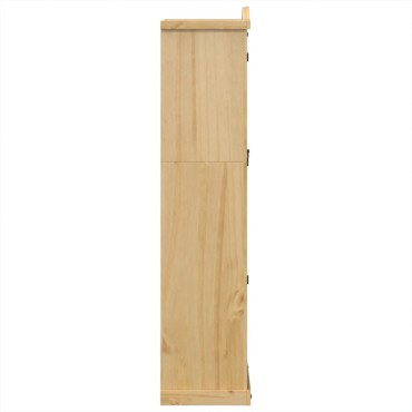 vidaXL Βιτρίνα Corona 99x43x187cm από Μασίφ Ξύλο Πεύκου 1 τεμ.