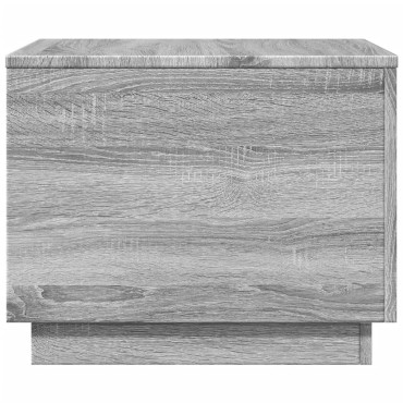 vidaXL Τραπεζάκι Σαλονιού με LED Γκρι Sonoma 50x50x40cm 1 τεμ.