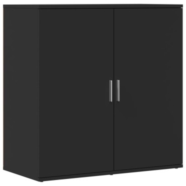 vidaXL Ραφιέρα Μαύρη 79x38x80cm από Επεξεργασμένο Ξύλο 1 τεμ.