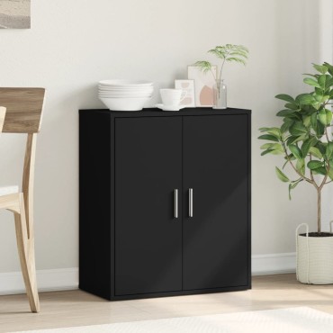 vidaXL Ραφιέρα Μαύρη 79x38x80cm από Επεξεργασμένο Ξύλο 1 τεμ.