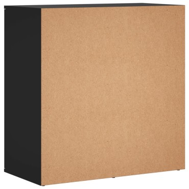 vidaXL Ραφιέρα Μαύρη 79x38x80cm από Επεξεργασμένο Ξύλο 1 τεμ.