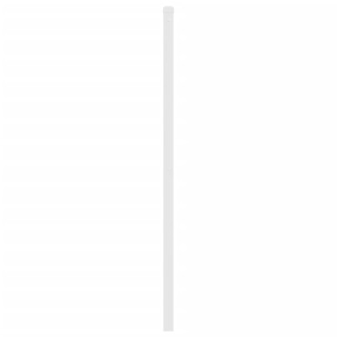 vidaXL Κεφαλάρι Λευκό Μεταλλικό 206x3x91cm 1 τεμ.