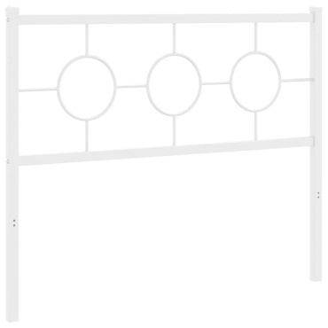 vidaXL Κεφαλάρι Λευκό Μεταλλικό 112x3x91cm 1 τεμ.