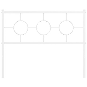 vidaXL Κεφαλάρι Λευκό Μεταλλικό 112x3x91cm 1 τεμ.