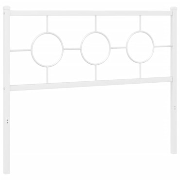vidaXL Κεφαλάρι Λευκό Μεταλλικό 112x3x91cm 1 τεμ.