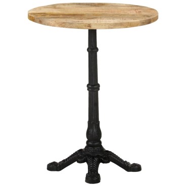 vidaXL Τραπέζι Bistro 60x76cm Ακατέργαστο Ξύλο Μάνγκο 1 τεμ.