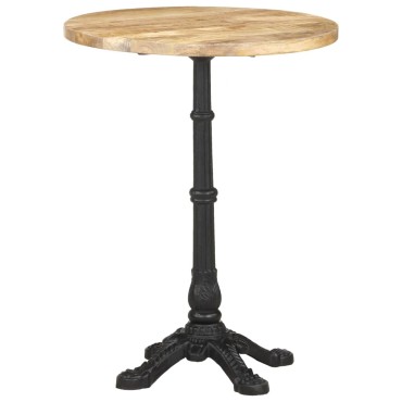 vidaXL Τραπέζι Bistro 60x76cm Ακατέργαστο Ξύλο Μάνγκο 1 τεμ.
