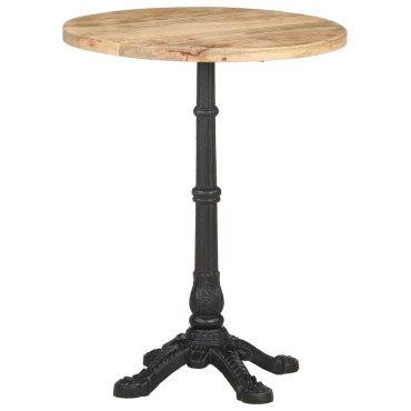 vidaXL Τραπέζι Bistro 60x76cm Ακατέργαστο Ξύλο Μάνγκο 1 τεμ.