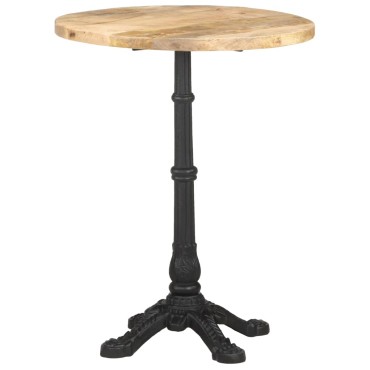 vidaXL Τραπέζι Bistro 60x76cm Ακατέργαστο Ξύλο Μάνγκο 1 τεμ.