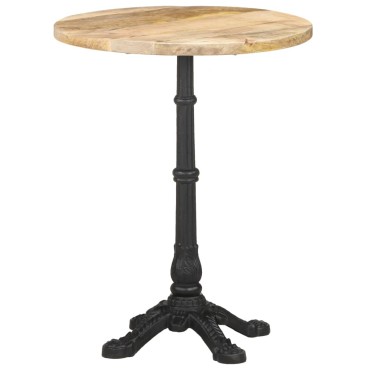 vidaXL Τραπέζι Bistro 60x76cm Ακατέργαστο Ξύλο Μάνγκο 1 τεμ.