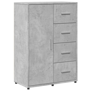 vidaXL Βοηθητικά Ντουλάπια 2 τεμ. Γκρι Σκυρ. 60x31x84cm Επεξ. Ξύλο