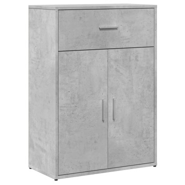 vidaXL Βοηθητικά Ντουλάπια 2 τεμ. Γκρι Σκυρ. 60x30x84cm Επεξ. Ξύλο