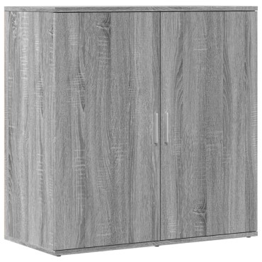 vidaXL Μπουφές Γκρι Sonoma 79x38x80cm από Επεξεργασμένο Ξύλο 1 τεμ.