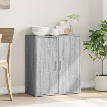 vidaXL Μπουφές Γκρι Sonoma 79x38x80cm από Επεξεργασμένο Ξύλο 1 τεμ.