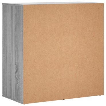 vidaXL Μπουφές Γκρι Sonoma 79x38x80cm από Επεξεργασμένο Ξύλο 1 τεμ.