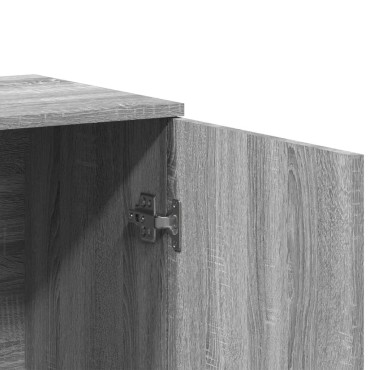 vidaXL Μπουφές Γκρι Sonoma 79x38x80cm από Επεξεργασμένο Ξύλο 1 τεμ.