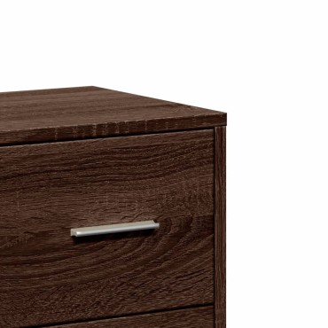 vidaXL Βοηθητικά Ντουλάπια 2 τεμ. Καφέ Δρυς 60x31x84cm Επεξ. Ξύλο